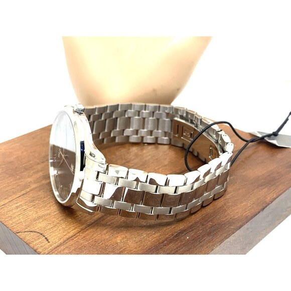 Bulova Men’s Watch 96B261 Silver Stainless Steel Gray Dial Roman Numerals 40mm - Picture 9 of 14